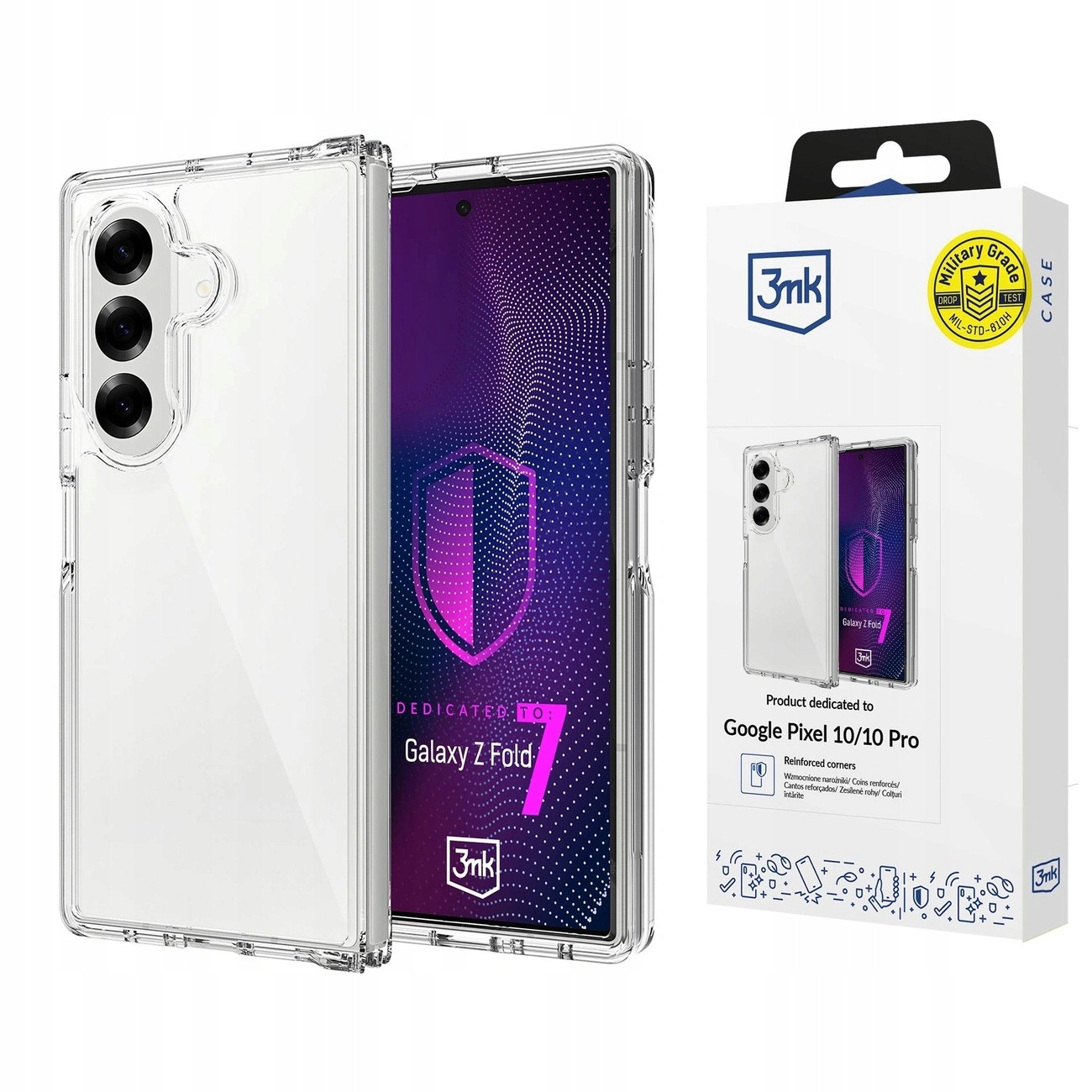 Etui 3mk Armor Case na Samsung Galaxy Z Fold 7 przezroczyste
