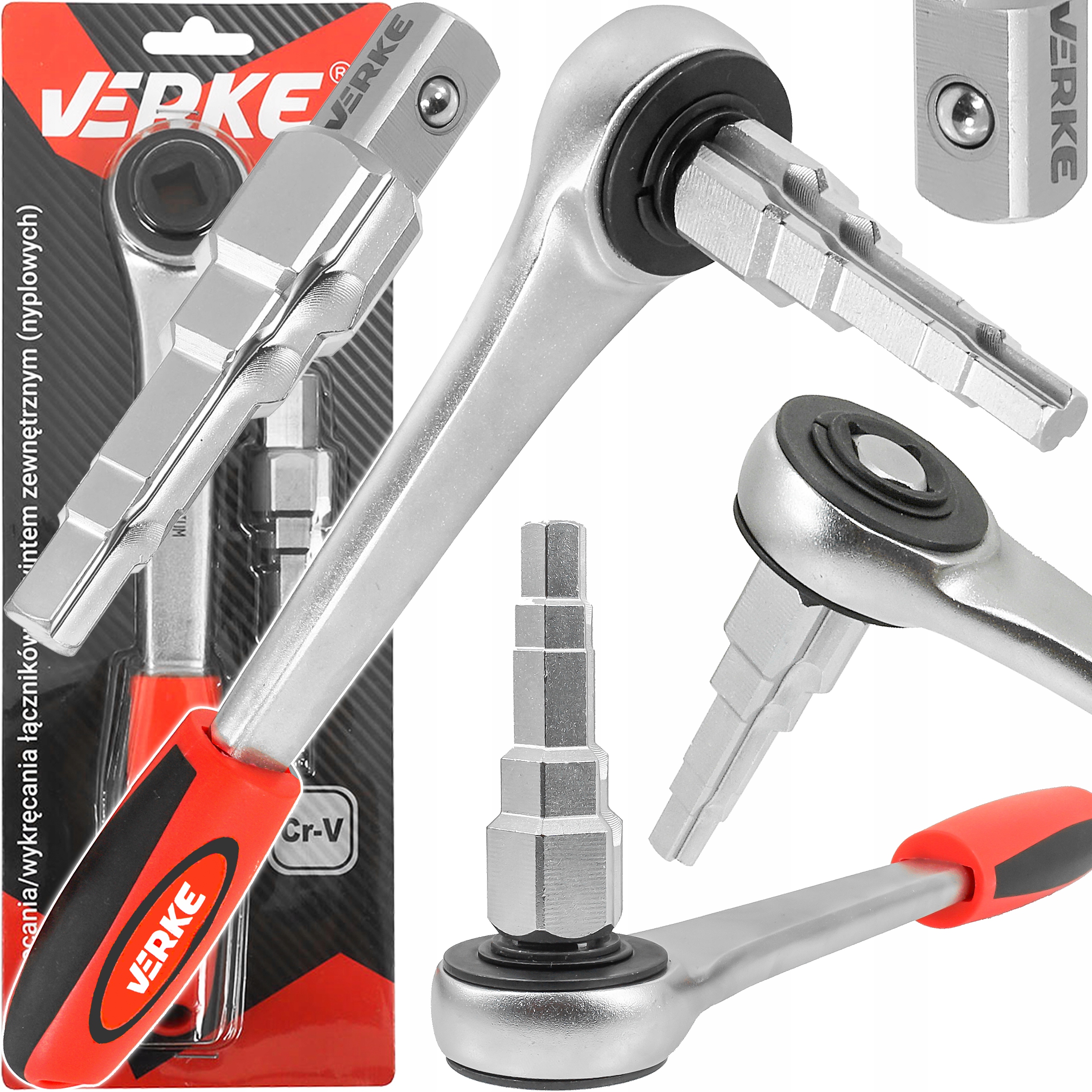 Verke V39146 Klucz Stopniowy Do Śrubunków Z Grzechotką 1/2 Do Grzejników