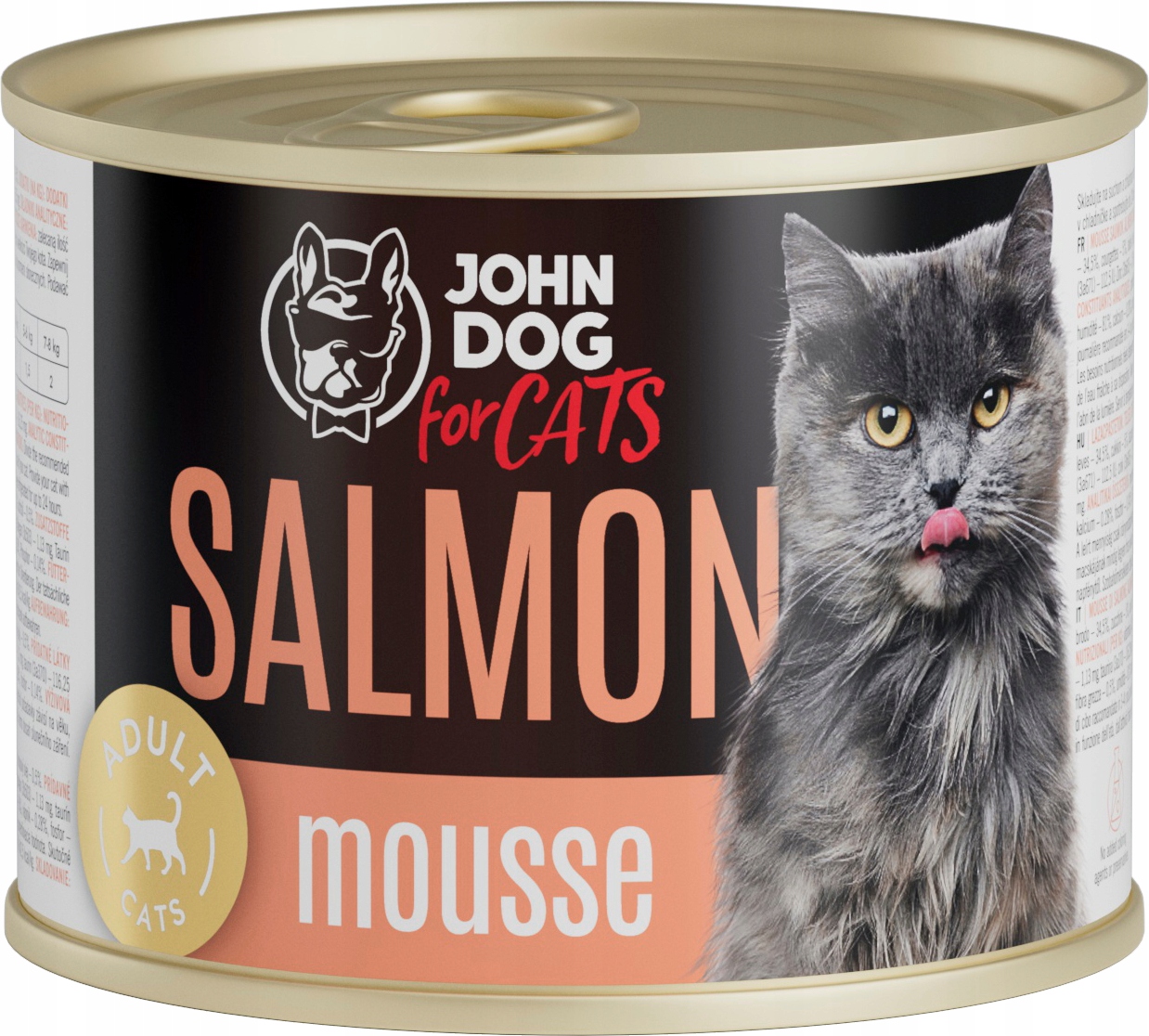 7X JohnDog For cats Mousse lososová pěna 200 g