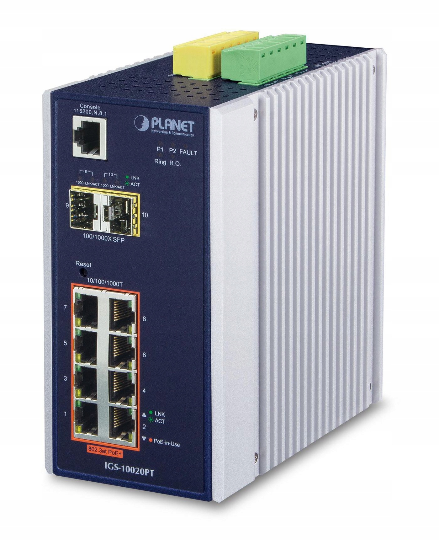 Planet IP30 L2+ Řiditelný switch s Snmp