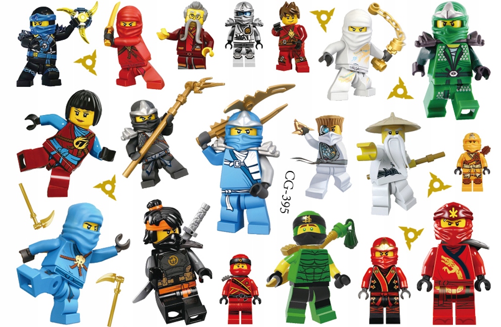 

Tatuaże zmywalne dla dzieci Lego Ninjago CG395