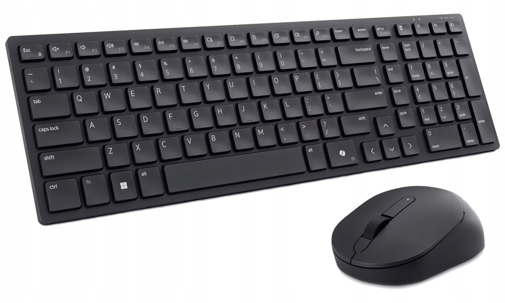 Dell KM555/ Ukrajinská bezdrátová tichá klávesnice myš/ Usb/ černá