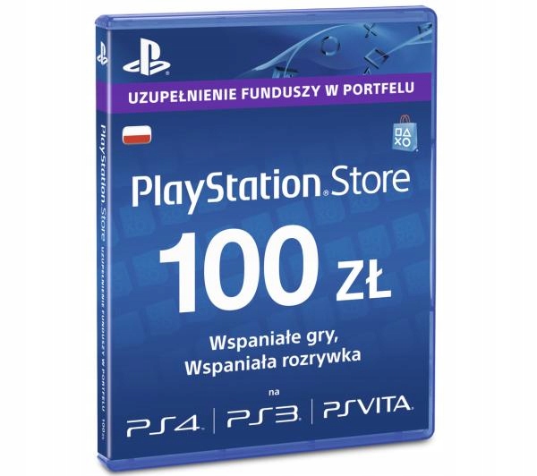 

Karta doładowująca Sony PlayStation Network 100 zł