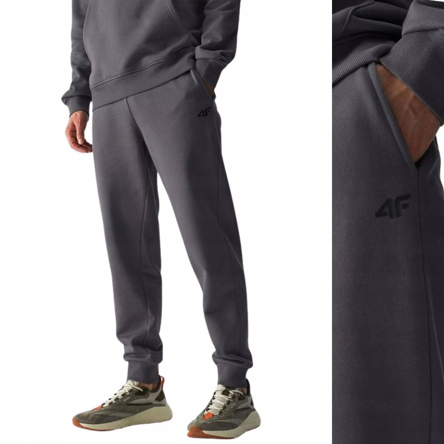 SPODNIE MĘSKIE 4F DRESOWE SPORTOWE JOGGERY DRESY NA CO DZIEŃ