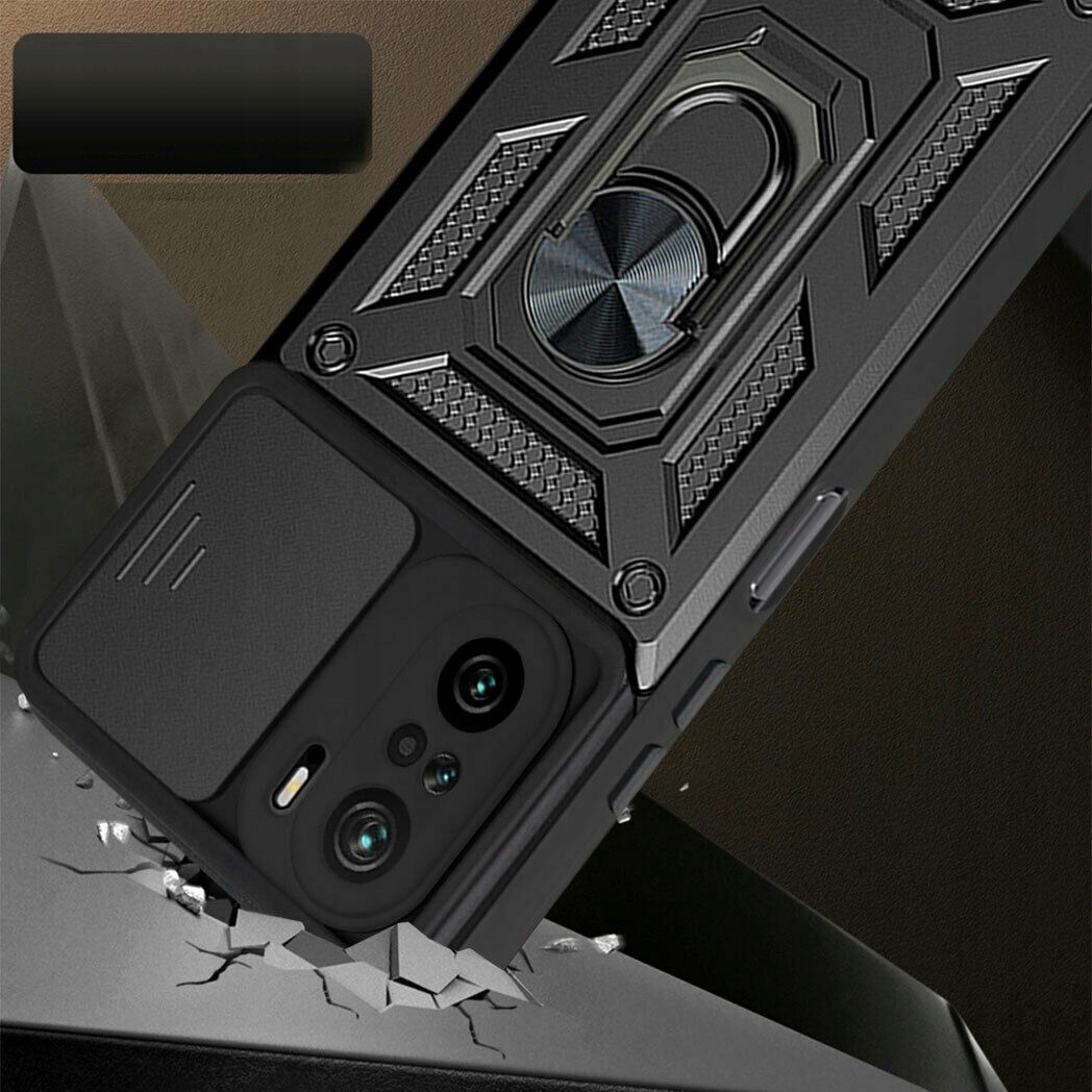 ETUI PANCERNE CASE COVER OBUDOWA FUTERAŁ RING do SAMSUNG GALAXY A15 Kolor czerwony