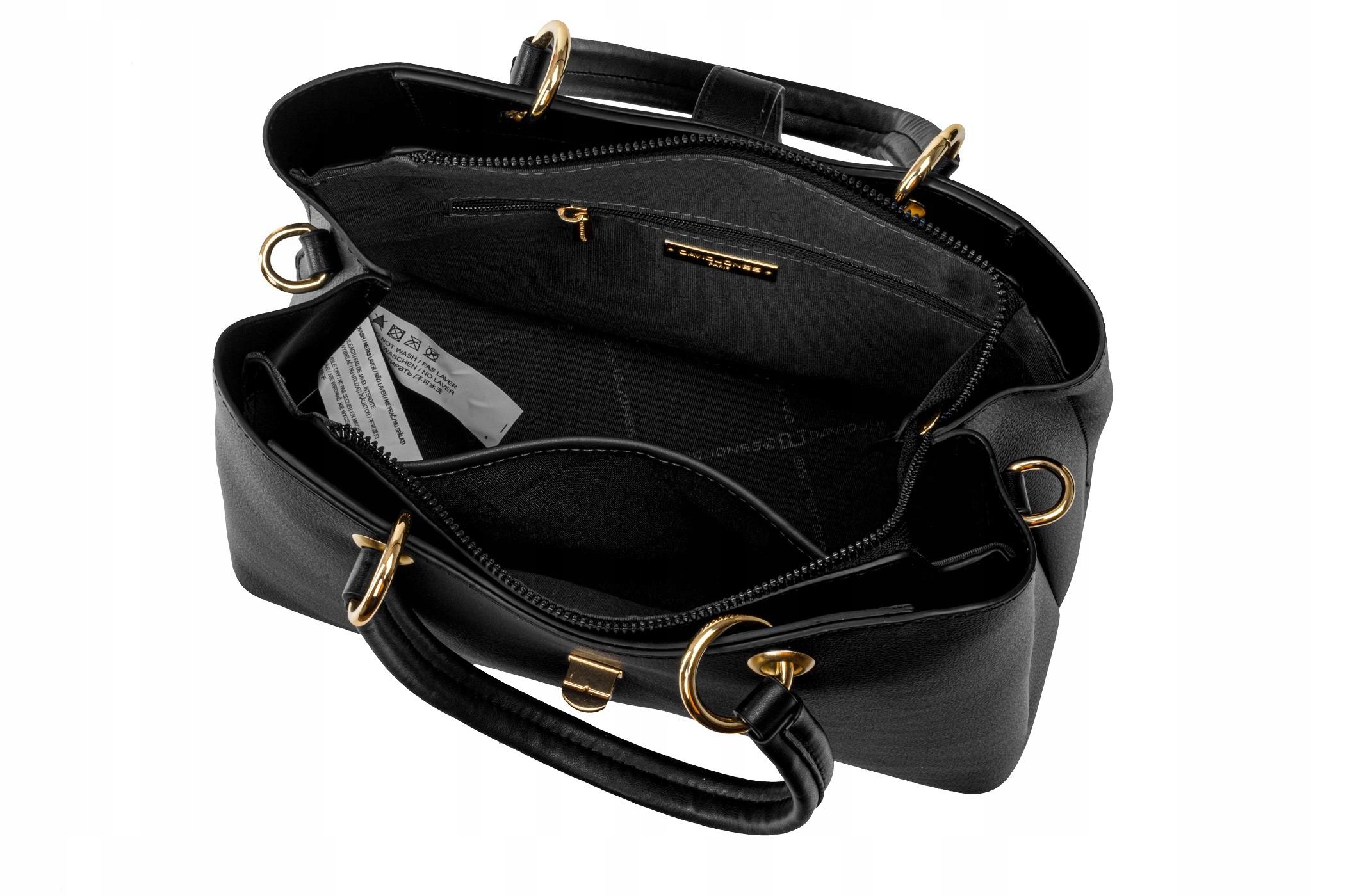 DAVID JONES WŁOSKA TOREBKA KUFEREK PASEK NA RAMIĘ Wzór dominujący bez wzoru