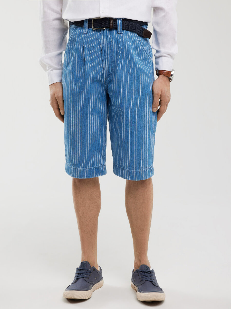 Big Star Pánské Džínové Šortky Modré Tem 424 W28