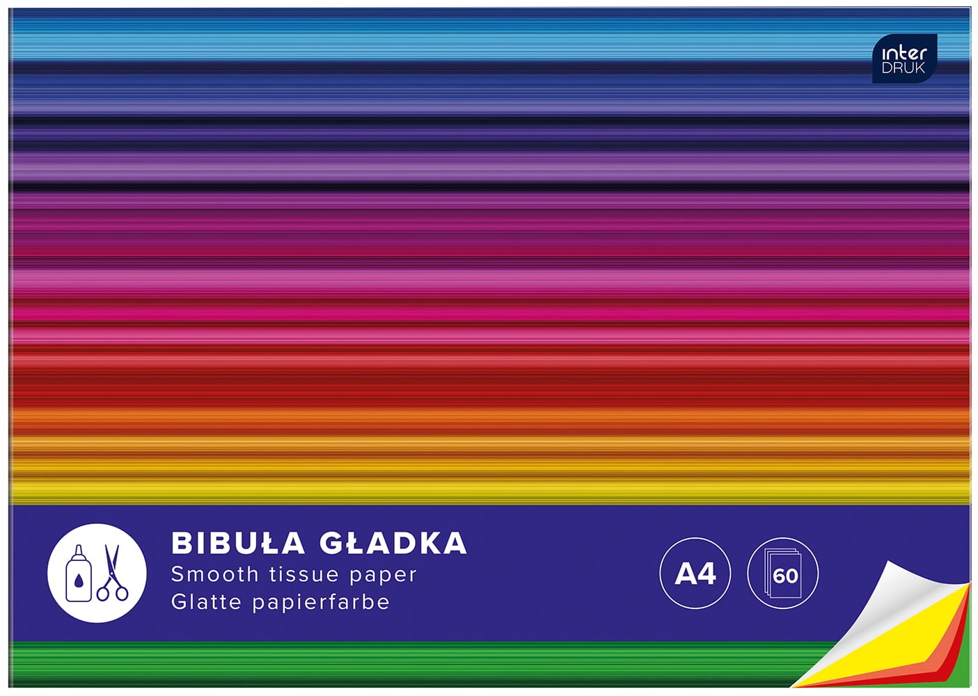 

Interdruk Bibuła Gładka W Zeszycie A4 60 Kart.