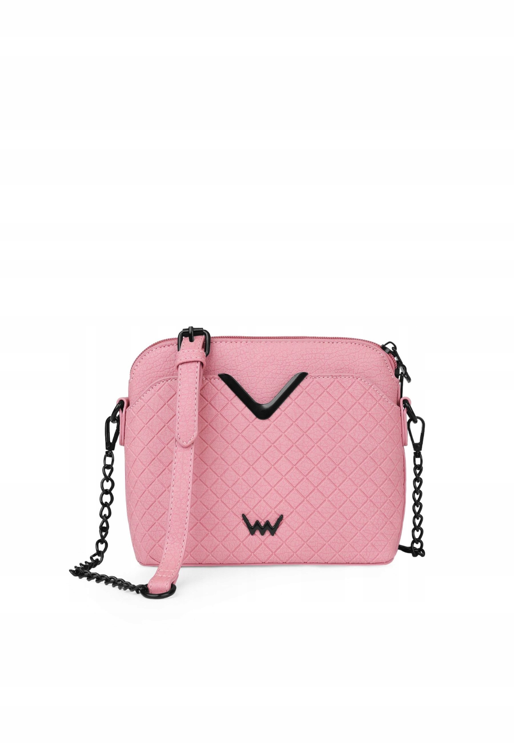 Dámská crossbody kabelka Vuch Fossy Mini růžová koženka zip