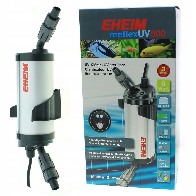 Levně Sterilizátor Akvarijní Uv Lampa Odstraňuje Řasy, Bakterie, Parazity 800 L/h Eheim