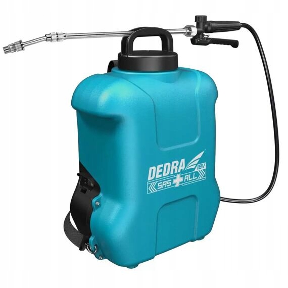 Dedra aku chrbtový postrekovač 18V, nádoba 16l, 1,45l/min., tryska 55-100cm,