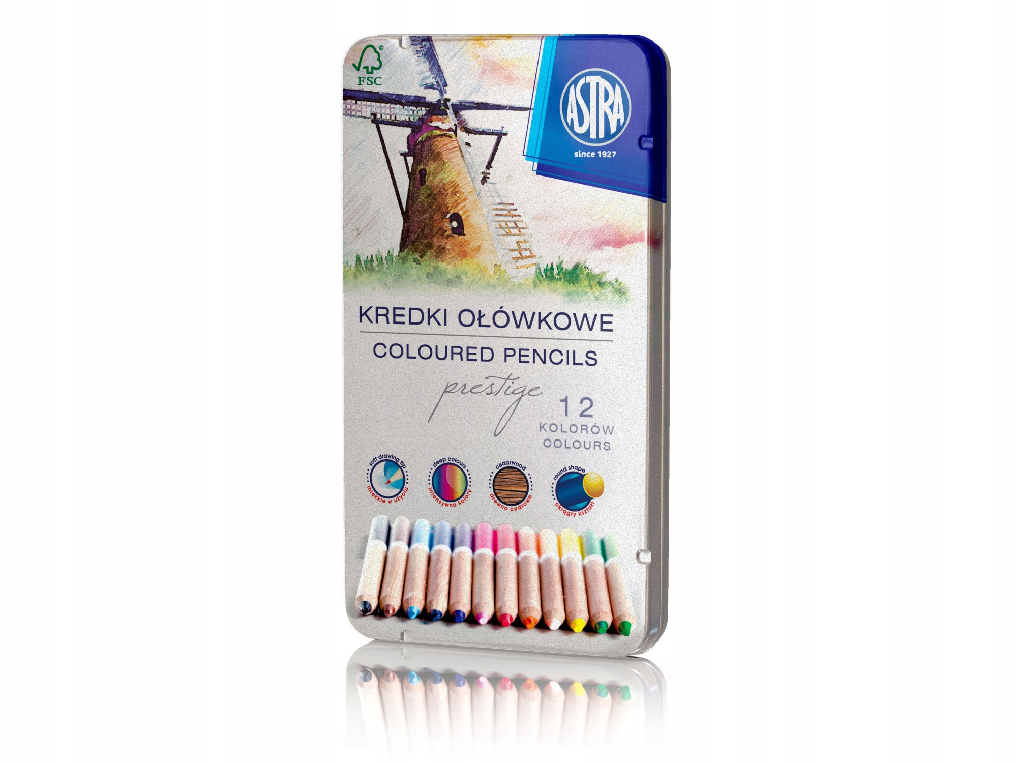 

Kredki Ekologiczne Astra Drewno Cedrowe