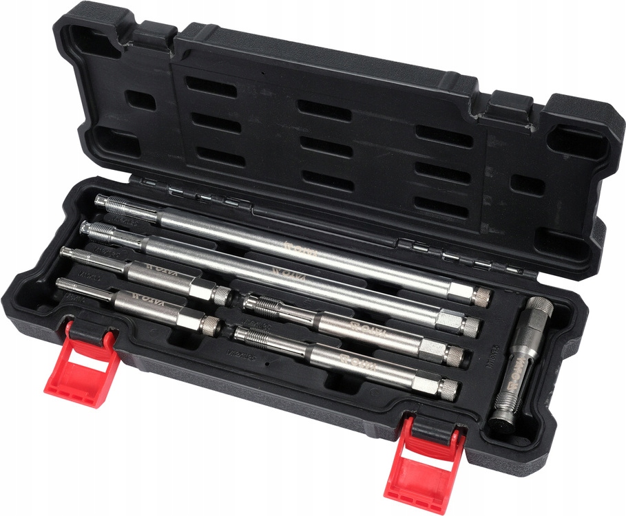 ZESTAW GWINTOWNIKÓW DŁUGICH DO NAPRAWY GWINTÓW ŚWIEC ZAPŁONOWYCH 7 ELEMENTÓ Kod producenta YT-17708