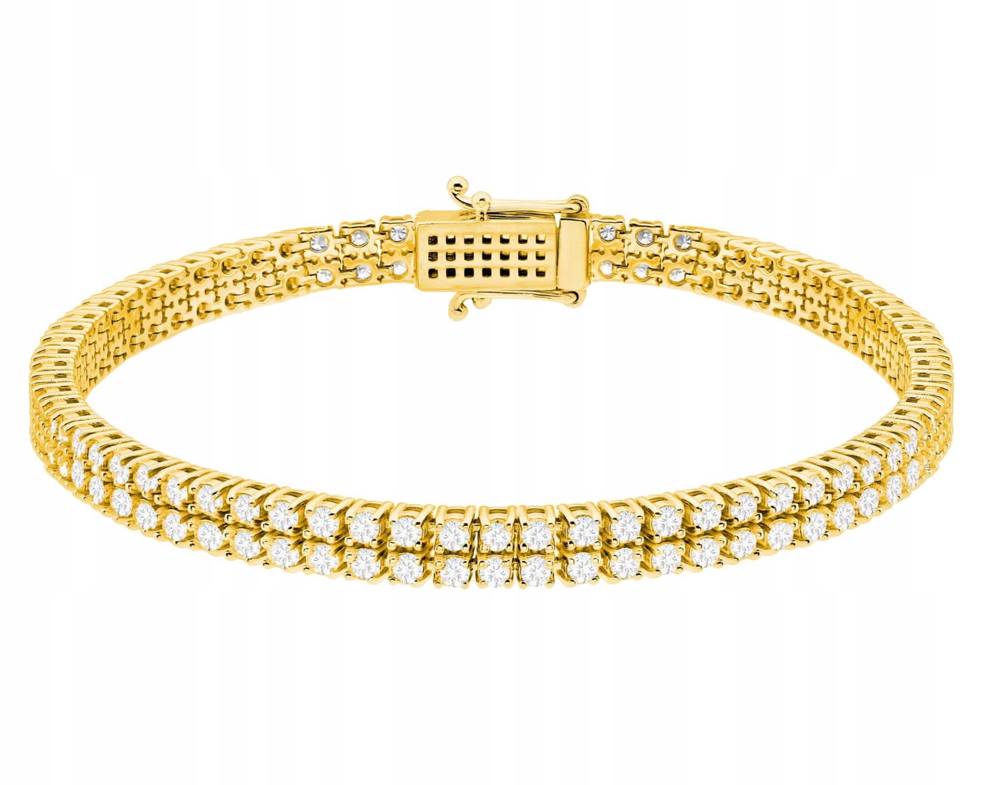 Zlatý Náramek S Laboratorními Brilianty V Ryzosti 585 Zlato Dárek