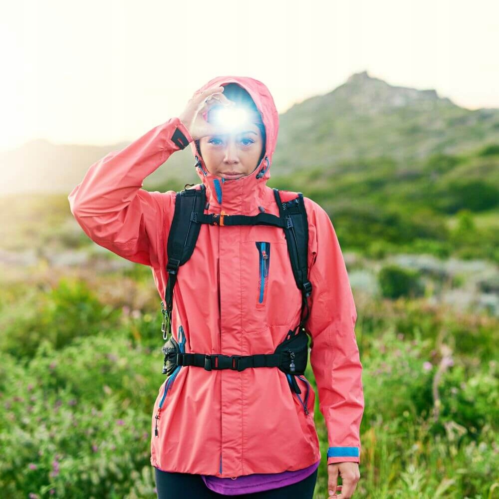 Latarka Czołowa 5 LED Czołówka Warsztatowa Lampka Rowerowa na Głowę Czoło Model Wielofunkcyjna turystyczna do biegania mocna mała