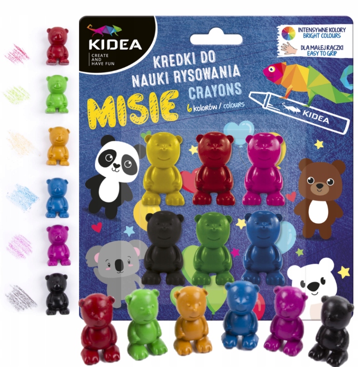 

Kredki Misie do nauki rysowania Kidea