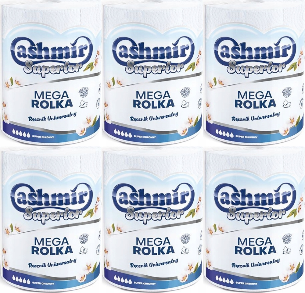 

Cashmir Ręcznik Papierowy 2 Warstwy 6 Szt