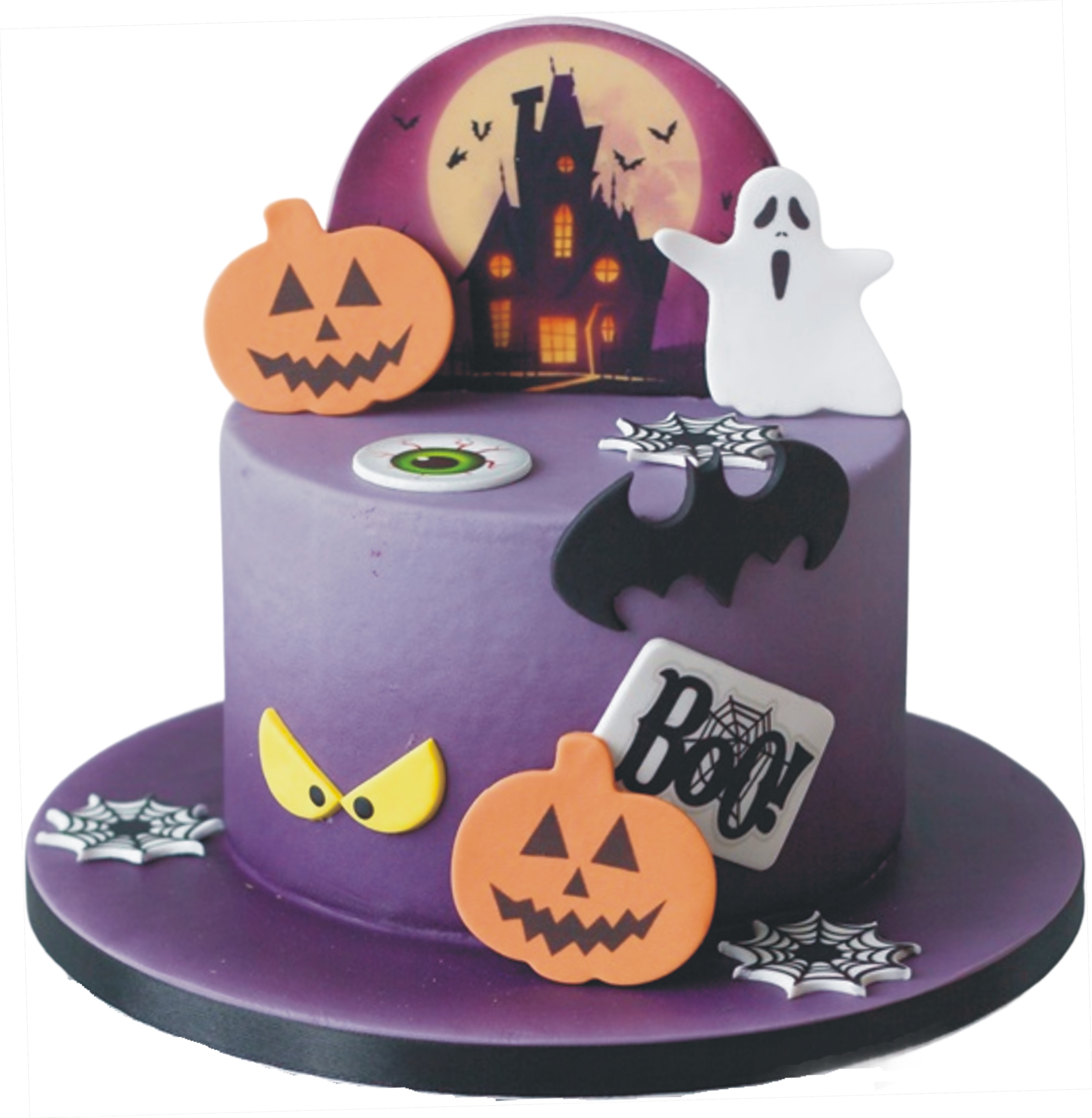 Sada na zdobení dortu Halloween figurky duch dýně netopýr na dort