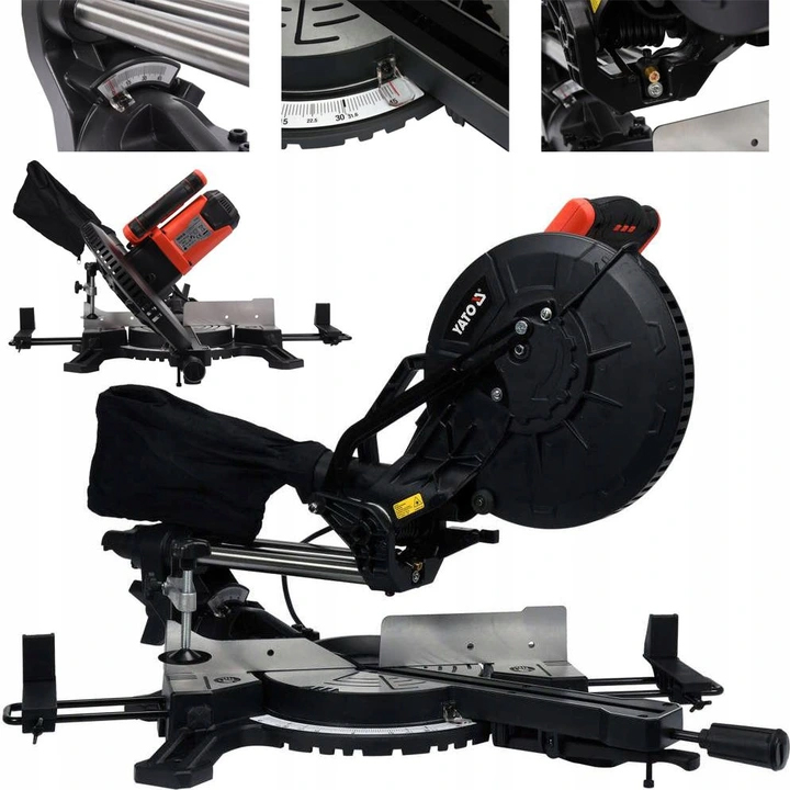 Yato Piła Ukosowa Drewna Stali Kapówka 255mm 1800W