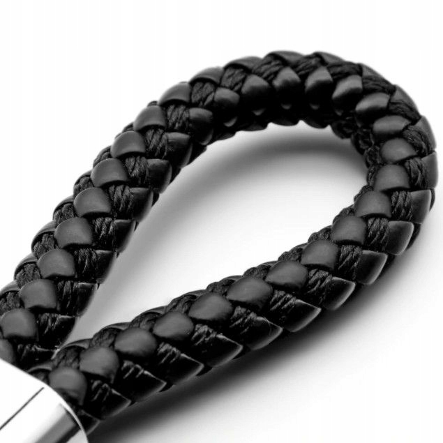 PLECIONY SKÓRZANY BRELOK BRELOCZEK NA KLUCZE do SAMOCHODU z LOGO VOLKSWAGEN Stan opakowania oryginalne