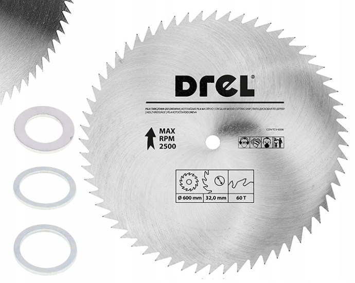 Kotoučová Pila Na Dřevo 600 mm x 60 Zubů