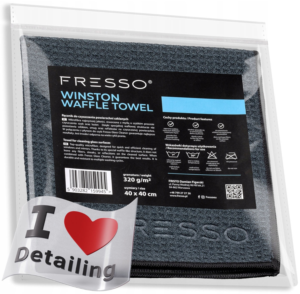 Fresso Winston Waffle Towel Mikrofibra Waflowa