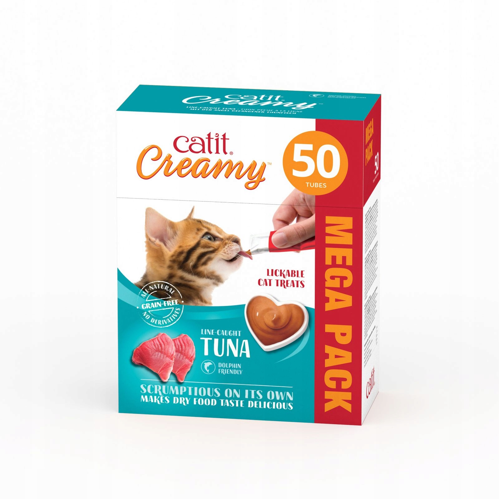 Pamlsek Catit – Krémy Premium Treat For Cats – Tuna – Pack (50 X 10 G)