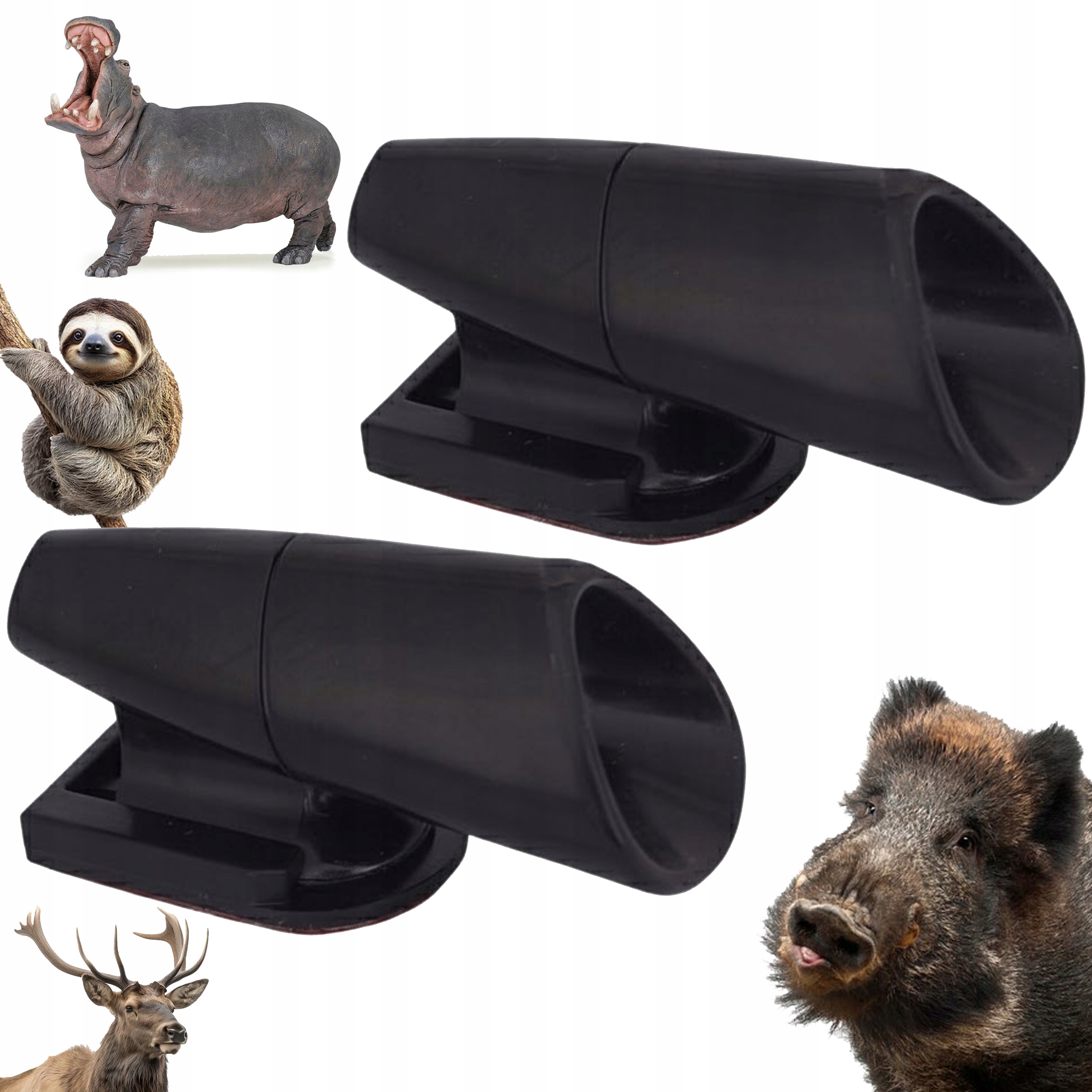 2x Gwizdki Ultradźwiękowe Odstraszacz Dziki Sarny Łosie Dzikich Zwierząt
