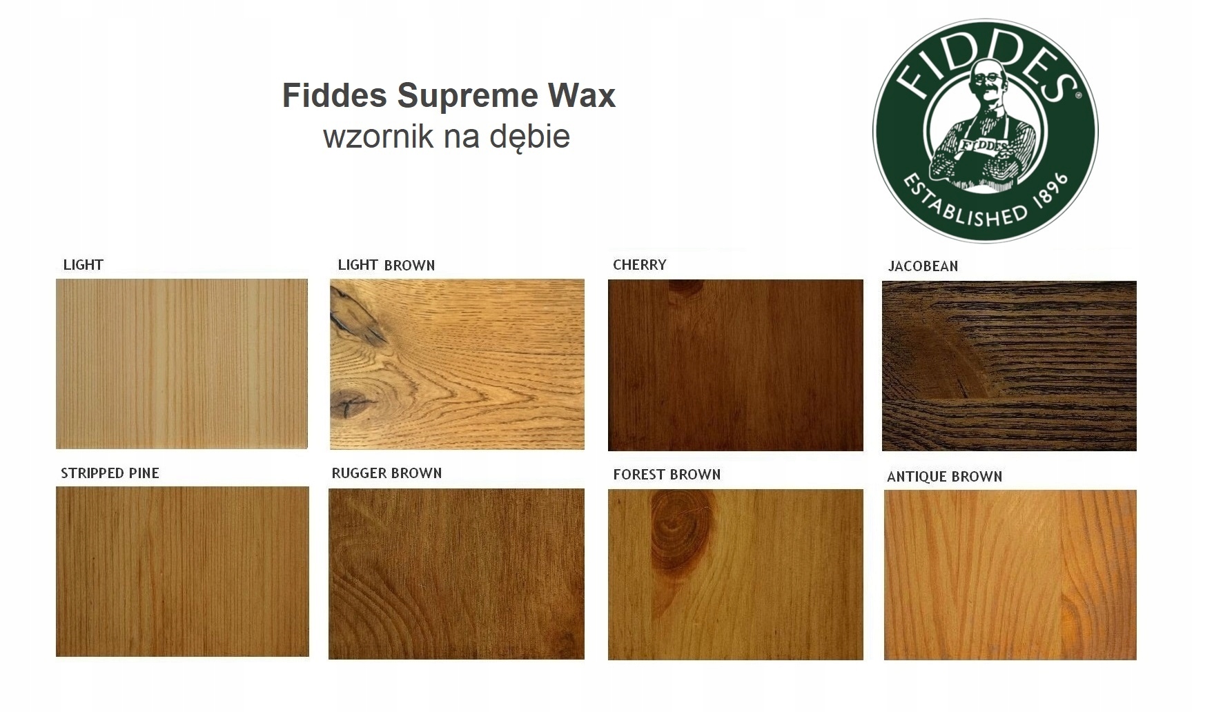 FIDDES Wosk do drewna mebli antyków SUPREME WAX LIGHT BROWN jasnobrąz 400ml Kod producenta SWLB400