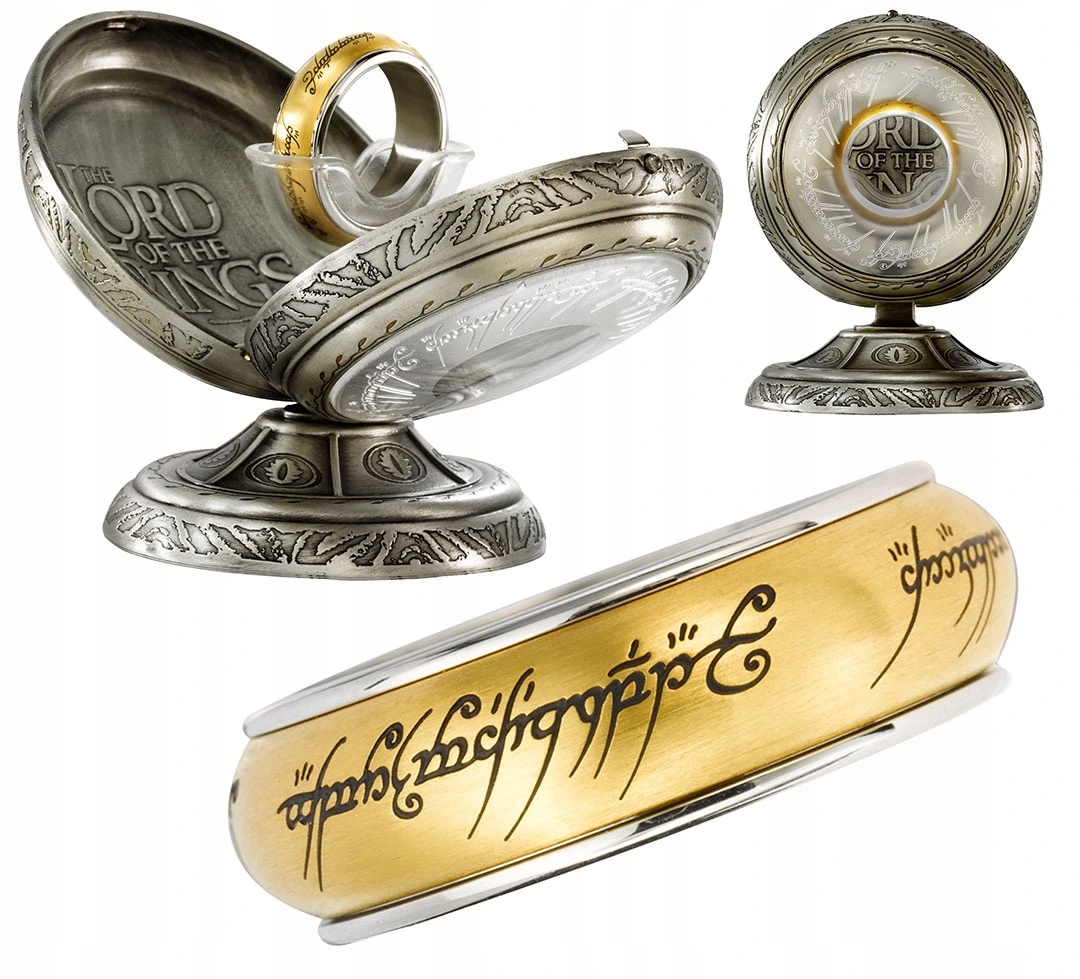 Jeden prsten rotující, nerezová ocel (zlatý), Pán prstenů 15219