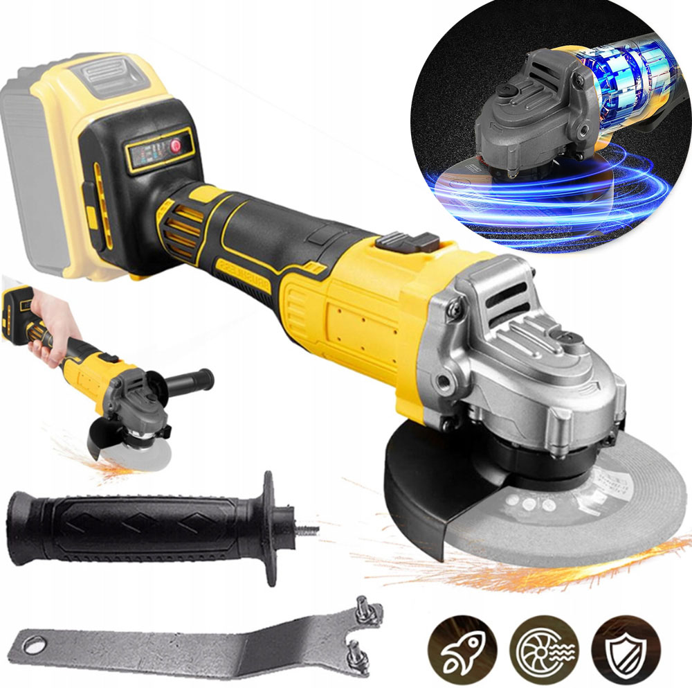 Aku Úhlová Bruska Regulace Otáček Bezkartáčové Broušení