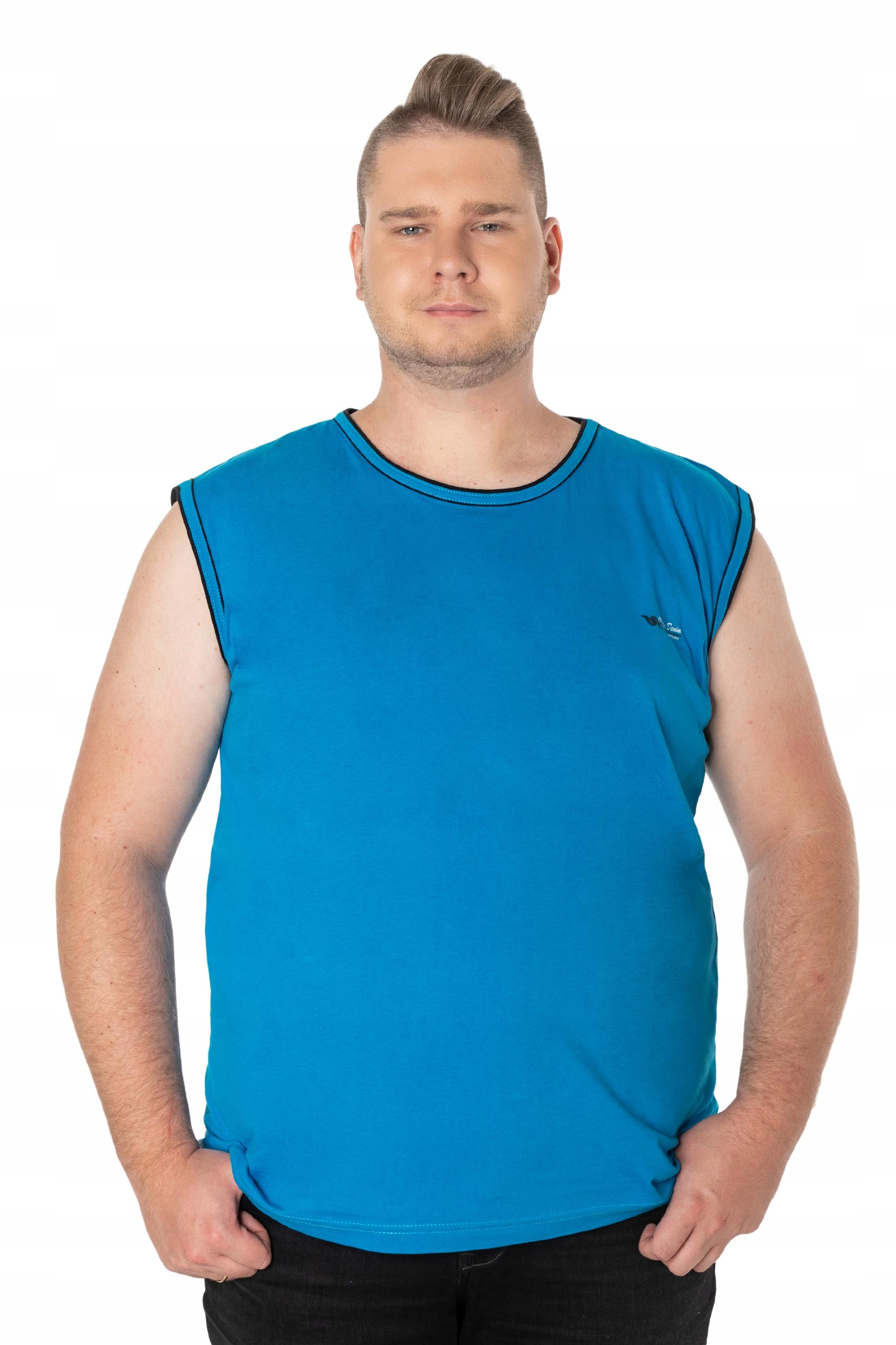 

Duża Koszulka Męska Bez Rękawów Top 1825-9 5XL