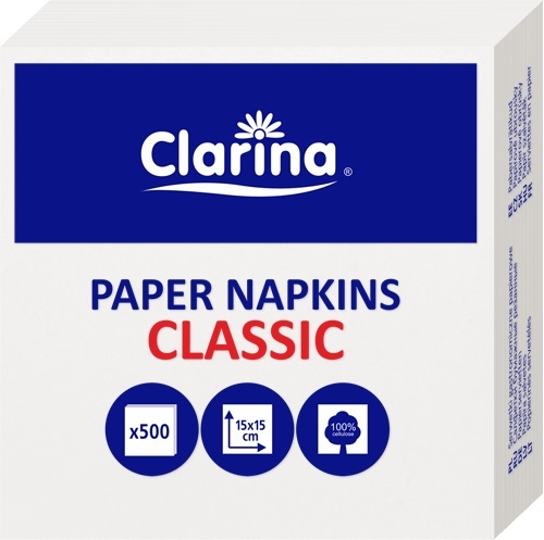 

Clarina Serwetki Gastronomiczne 500 szt (15x15 cm)