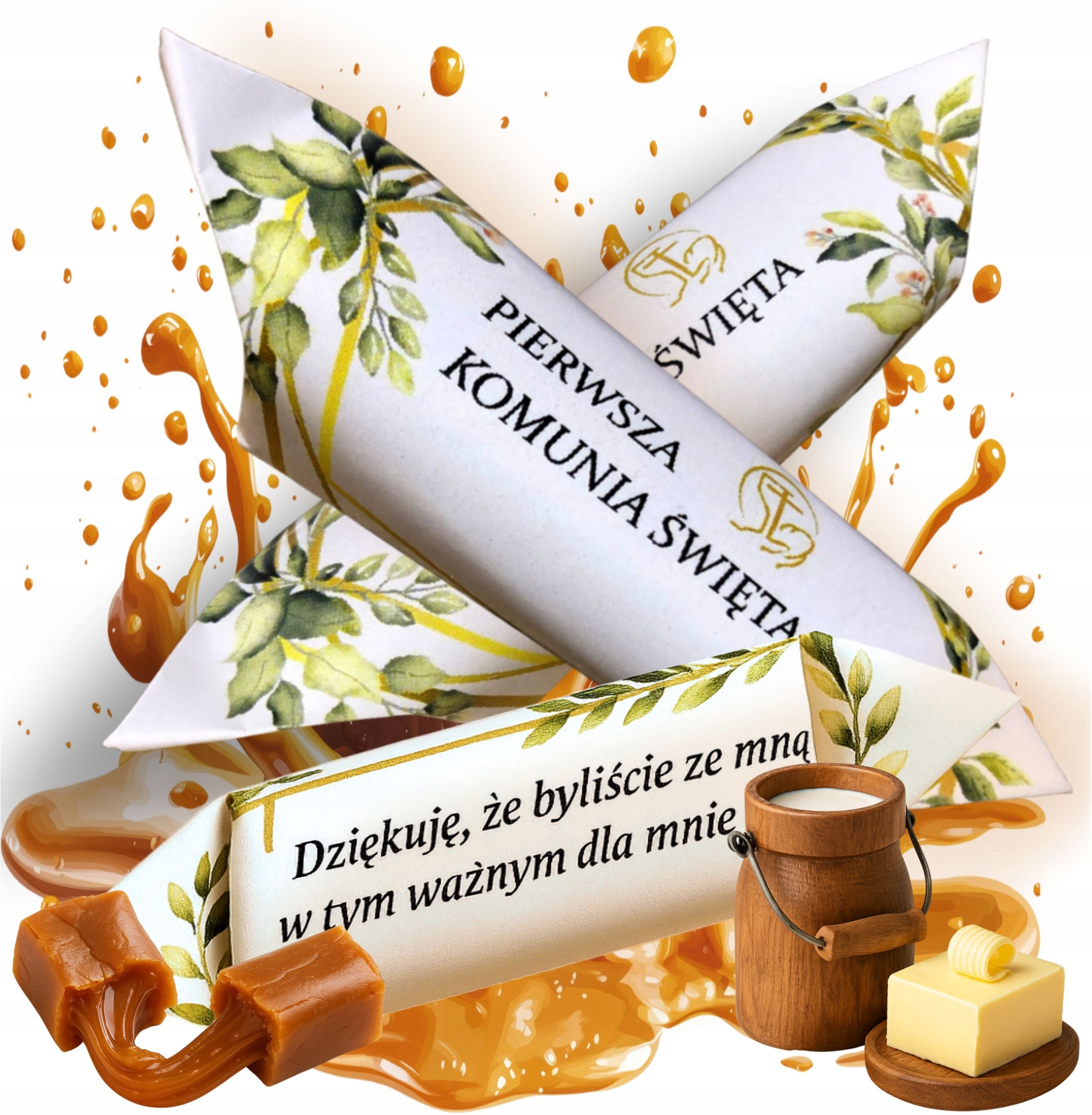 KRÓWKI PAMIĄTKA PIERWSZEJ KOMUNI ŚWIĘTEJ - !!! WYSYŁKA EXPRESS !!! - 1KG