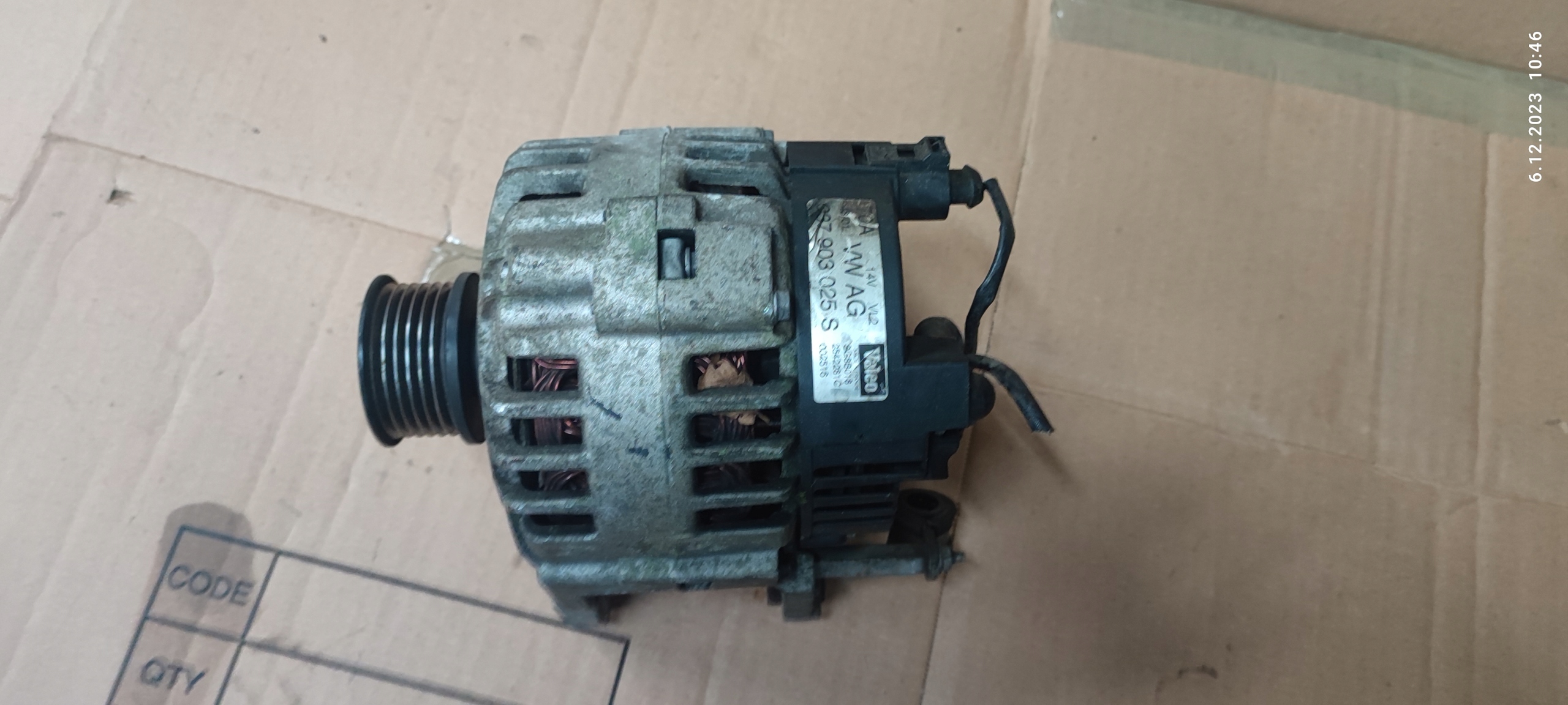 VW LUPO ALTERNATOR 70A VALEO 1.0 1.4 BENZYNA