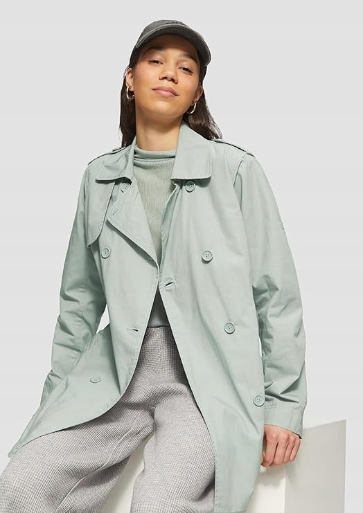 Qs Comics Klasický Bavlněný Kabátek Do Boků Mátový M 6_A