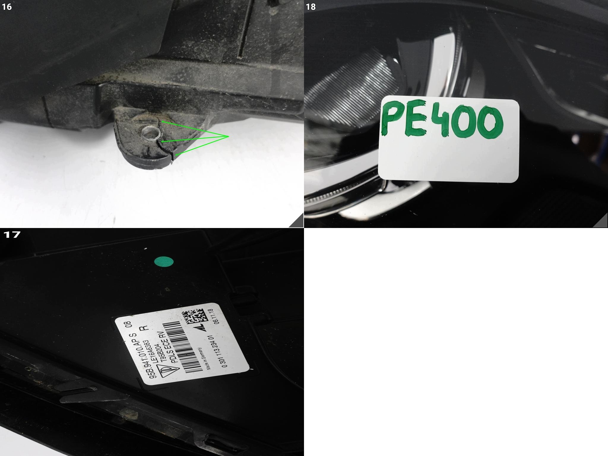 PORSCHE MACAN 95B LIFT 18- PDLS FULL LED light right front EUROPA