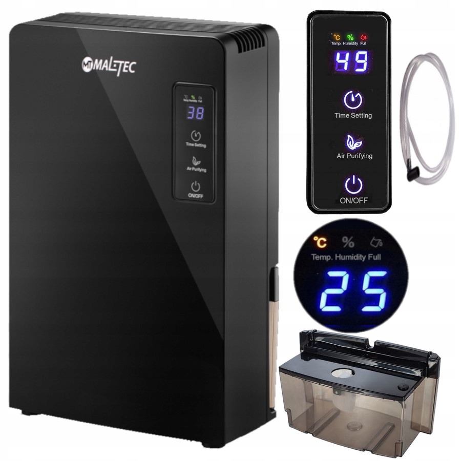 OSUSZACZ POWIETRZA POCHŁANIACZ WILGOCI CICHY WYDAJNY 0,7L ZBIORNIK 2,2L 90W