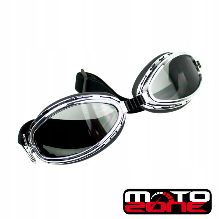 Gogle okulary motocyklowe retro Weteran T06 do kasku typu orzeszek