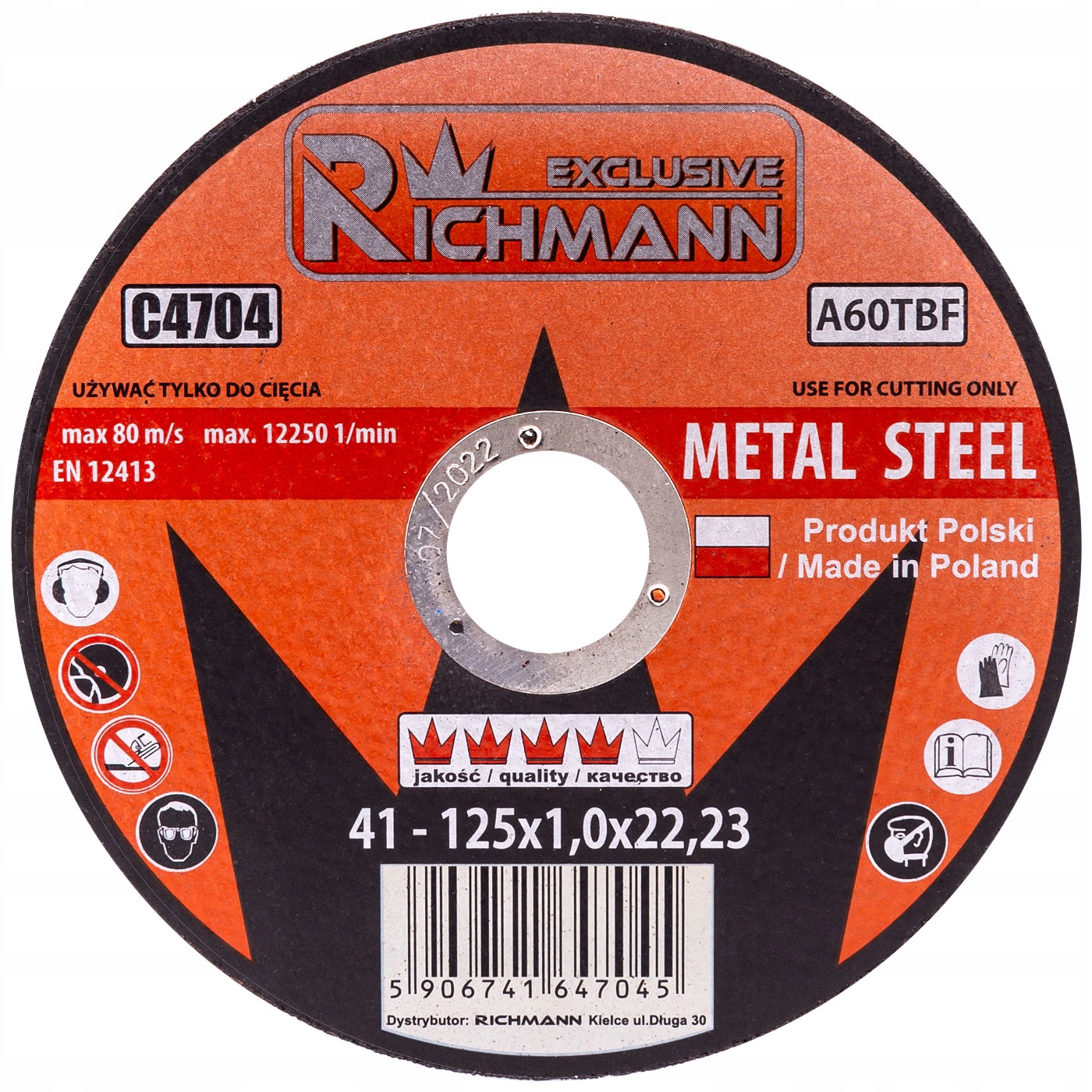 

Richmann Tarcza Do Cięcia Metalu 230x2,5 C4713