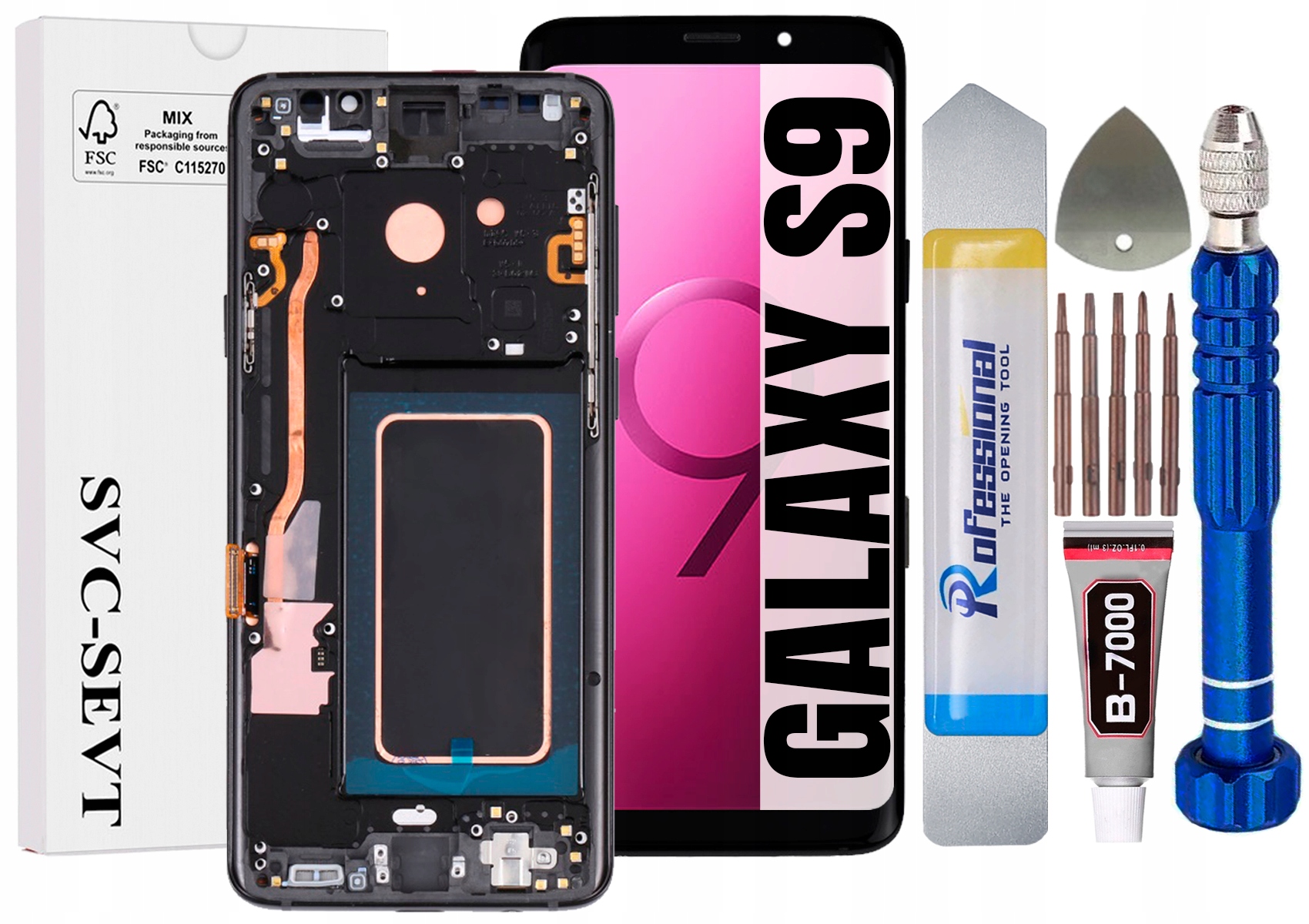 Displej Pro Samsung Galaxy S9 G960 G960F Originální LCD Rámeček