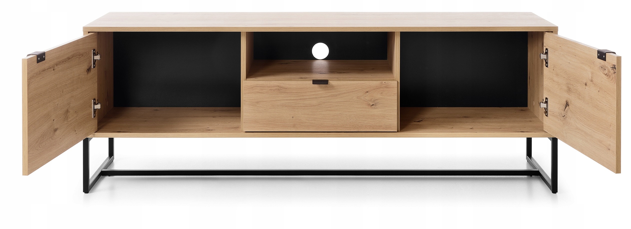 szafka RTV LOFT metalowe nogi Artisan ASTON Kolekcja Aston