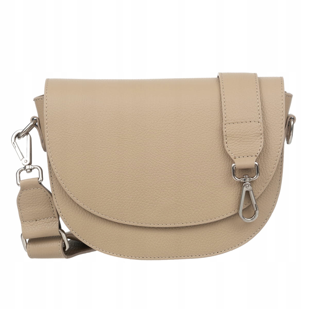 Kožená kabelka Vezze Coppetta Béžová