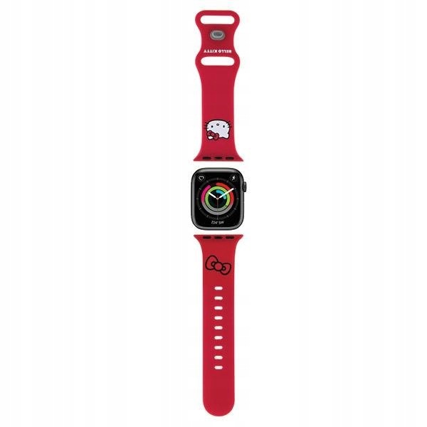 Hello Kitty Pasek Hkawmschblr Apple Watch 38/40/41mm czerwony/red strap Sil