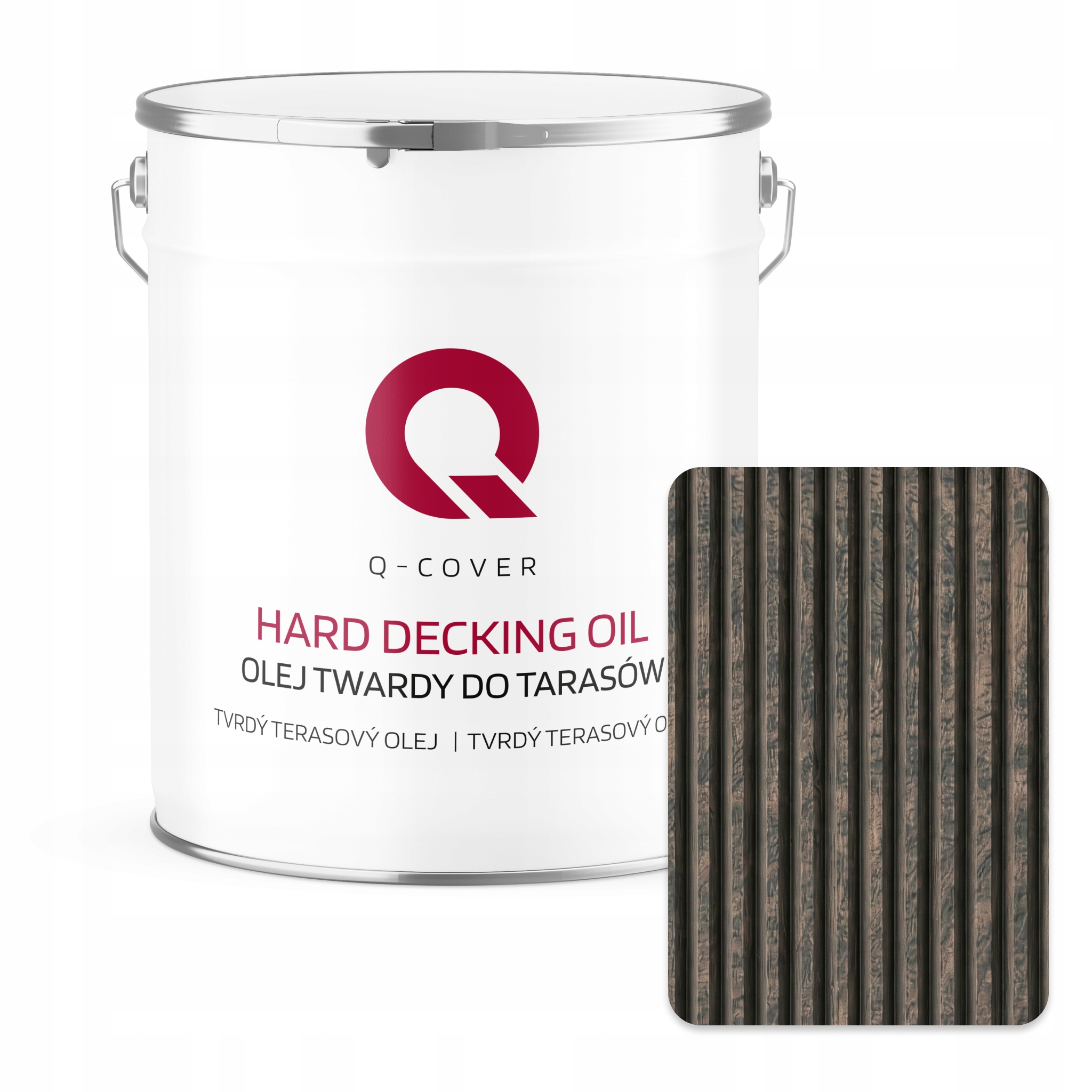 Olej na terasy Černý RAL9005 5L Výkonný Trvanlivý pro zahradní nábytek