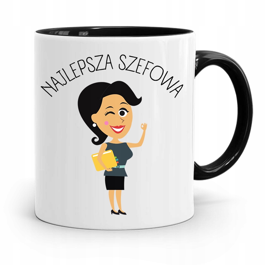 

Kubek Czarny Szefowej Najlepsza Szefowa