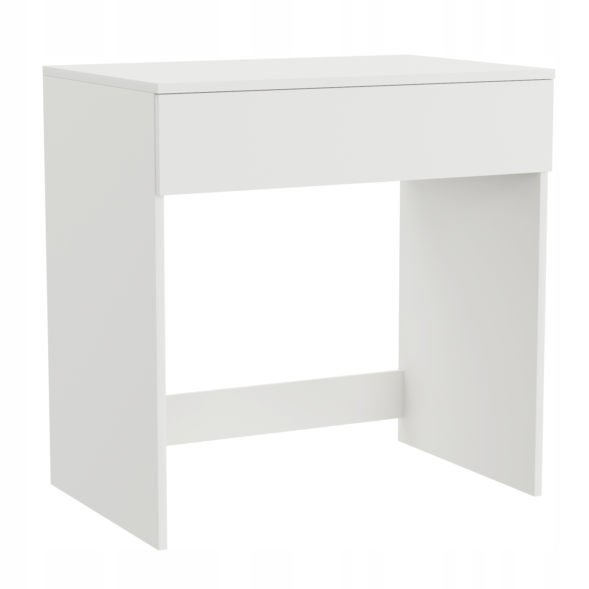 Počítačový Stůl Toaletní Stolek Stolek Bílý Úhledný A Prostorný Úzký 75x77x50