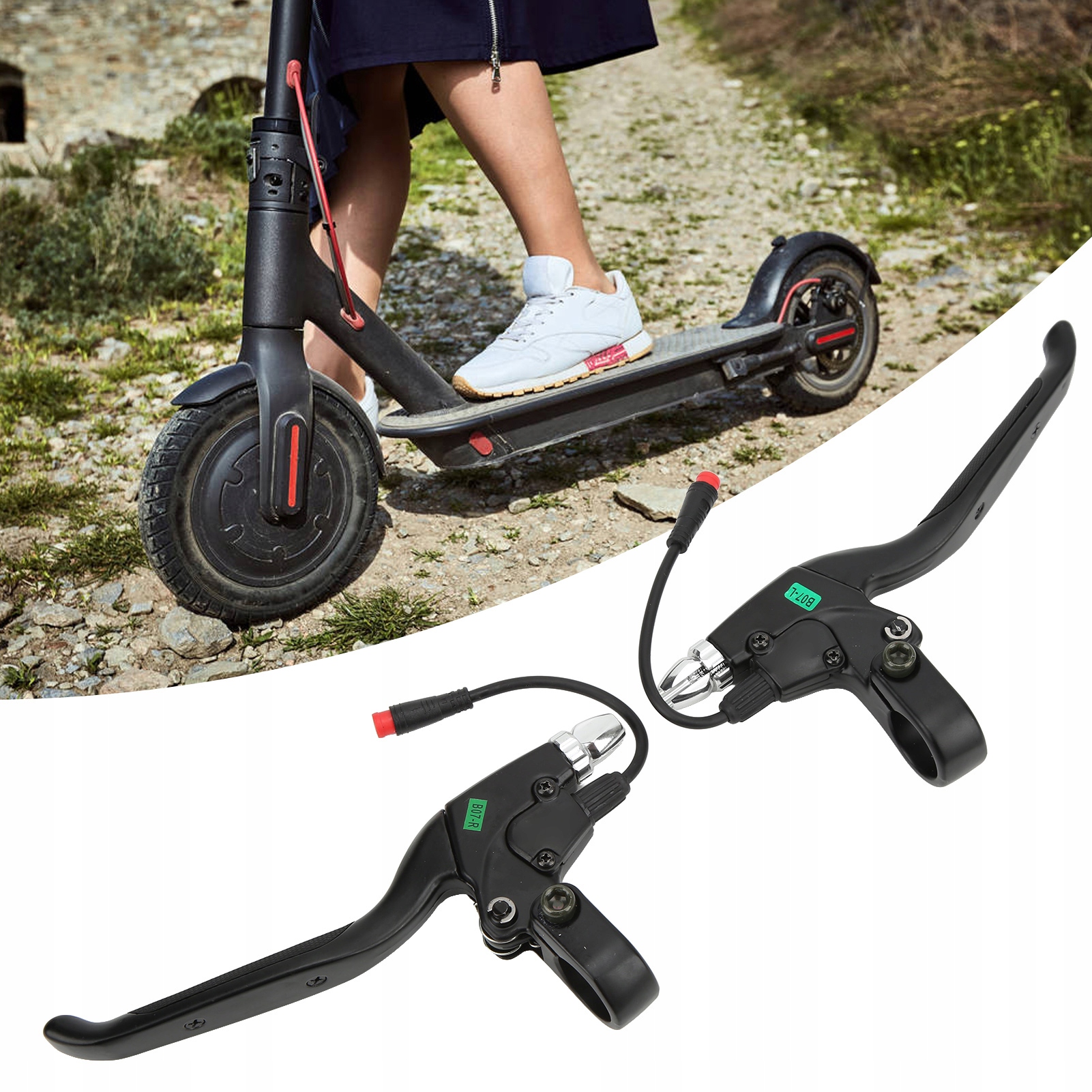 2X KLAMKA DŹWIGNIA RĄCZKA HAMULCA KUGOO M4/M4 Waga 1 kg