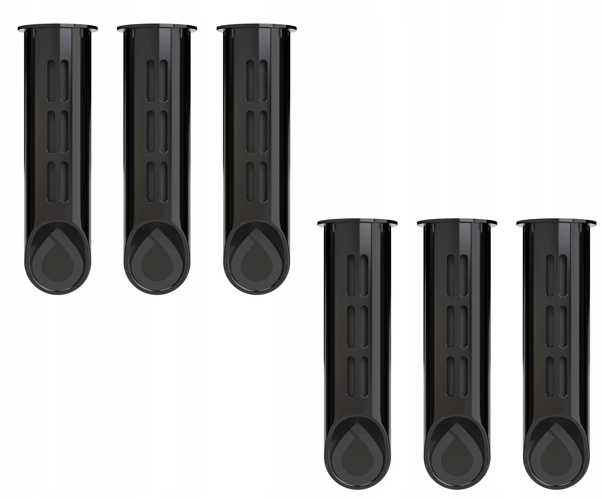 6 filtrów do butelki Dafi SOFT i SOLID czarny