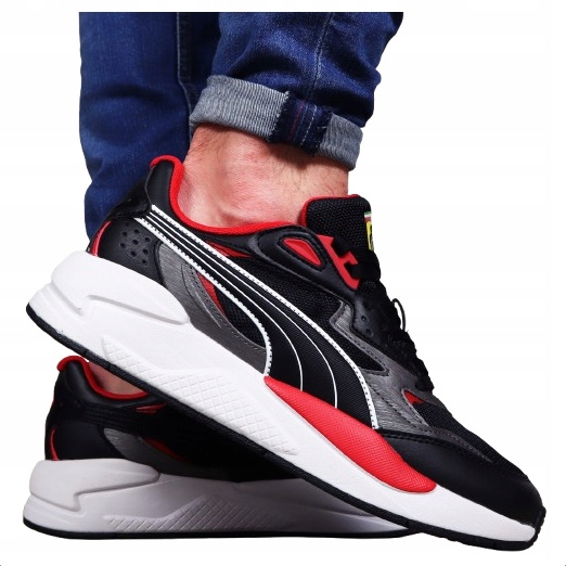 Puma Ferrari pánské pohodlné sportovní boty Černé pro každodenní nošení Tenisky F1